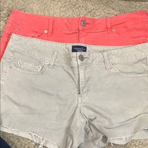 2 American eagle shorts size 16
